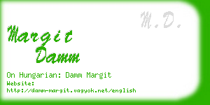 margit damm business card